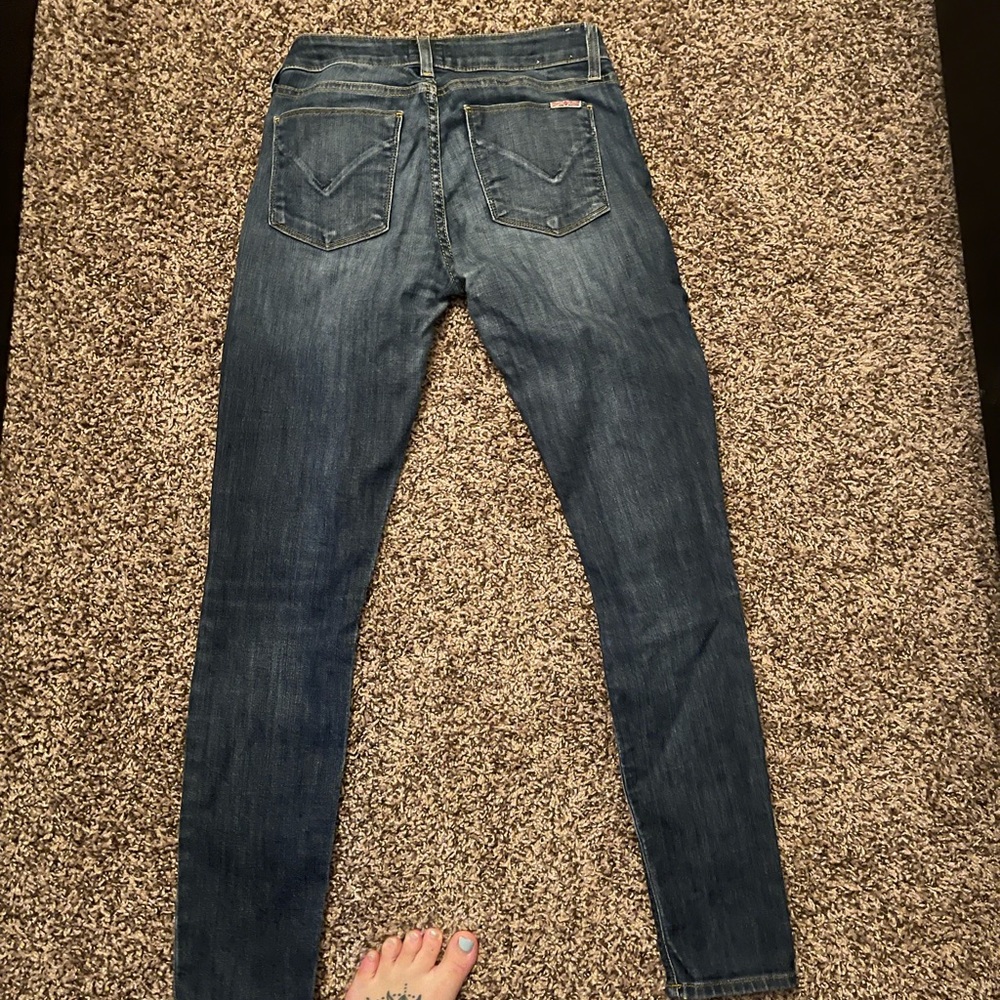 Hudson medium wash jeans, mid rise